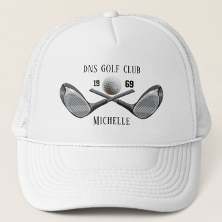 Boné Nome Personalizado de Taco de Golfe Clássico
