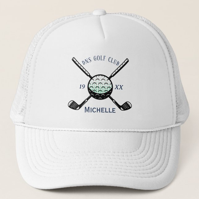 Boné Nome Personalizado de Taco de Golfe Clássico (Frente)