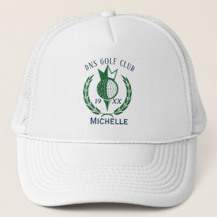 Boné Nome Personalizado de Taco de Golfe Clássico