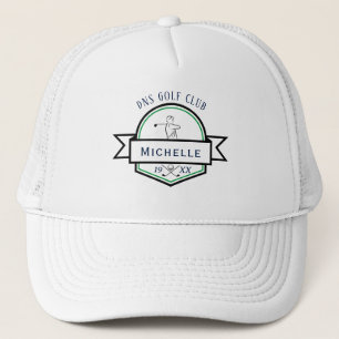 Boné Nome Personalizado de Taco de Golfe Clássico