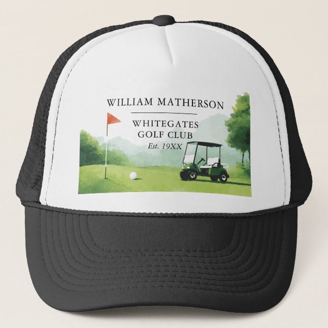 Boné Nome Personalizado do Clube de Golfe Buggy (Frente)