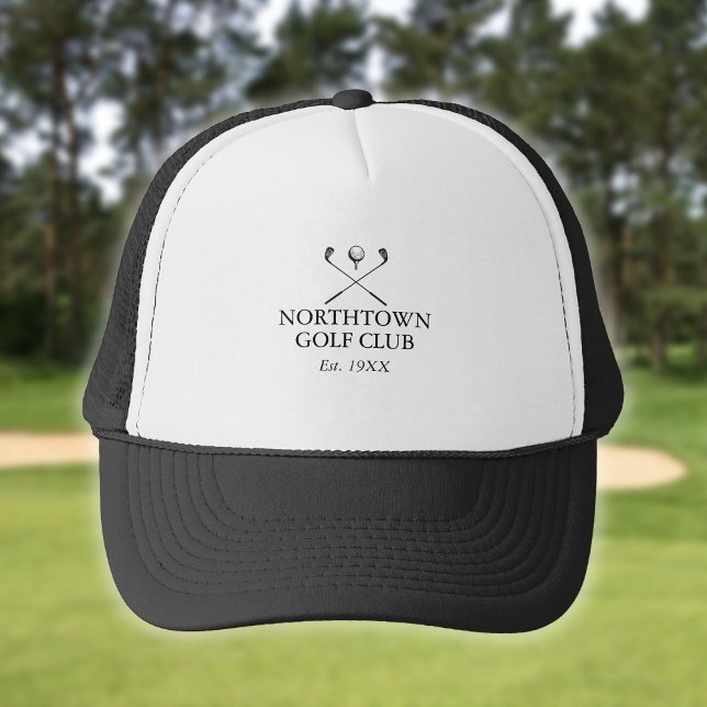 Boné Nome Personalizado do Clube de Golfe Clássico (Personalized Golf Club Name Classic Trucker Hat)