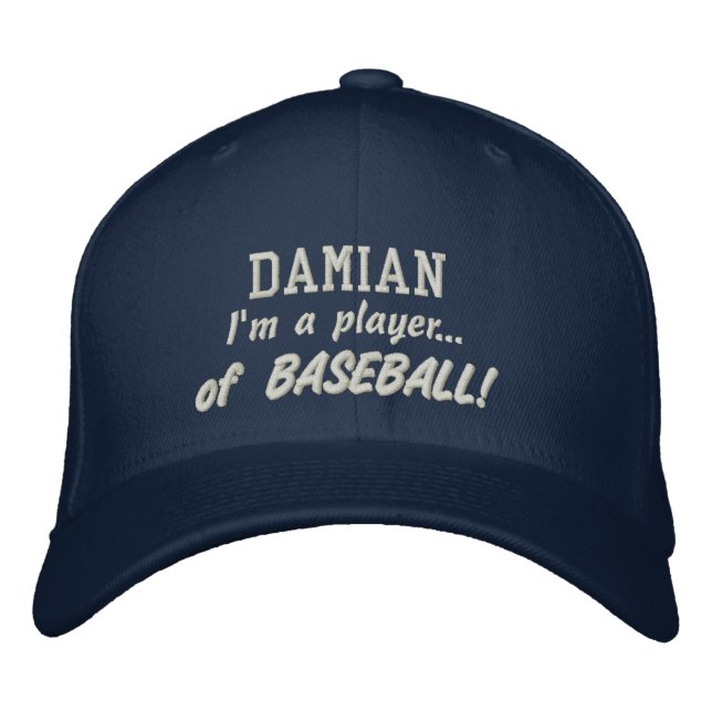 Boné Nome personalizado do jogador de beisebol Presente (Frente)