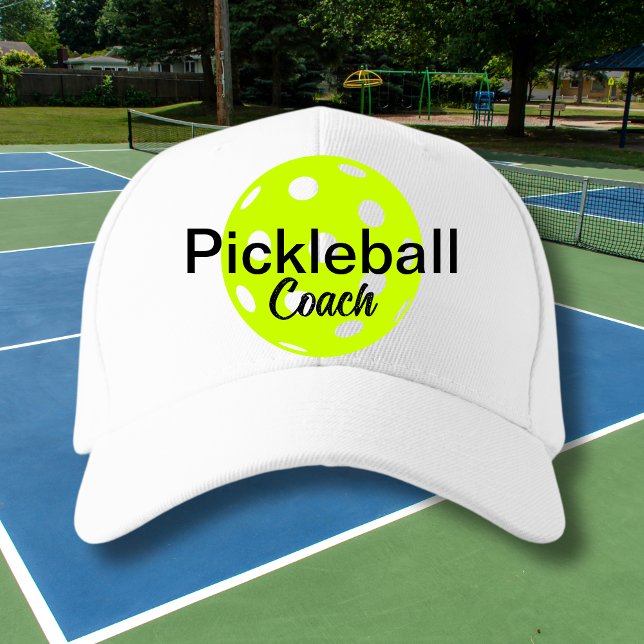 Boné Nome personalizado do treinador de seleção (Personalized Pickleball Coach Hat)