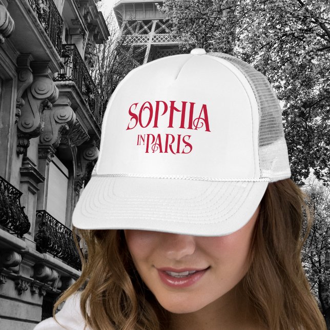 Boné Nome Personalizado em Paris Conjunto de Festa de D (Criador carregado)