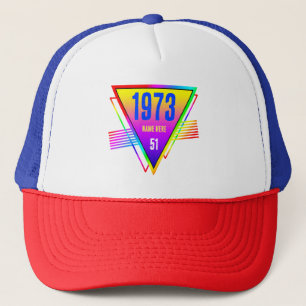 Boné Nome Personalizado Moderno Nome Ano Idade Aniversá