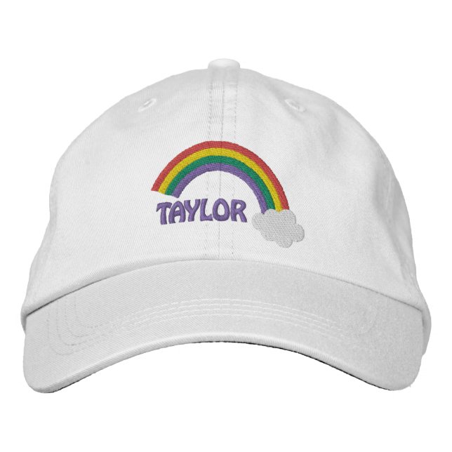 Boné Nome Personalizado Orgulho gay Rainbow (Frente)