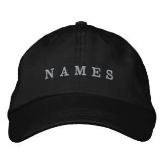Boné Nome Personalizado Preto Simples
