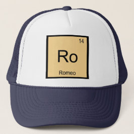 Boné Nome Romeu Química Elemento Tabela Periódica