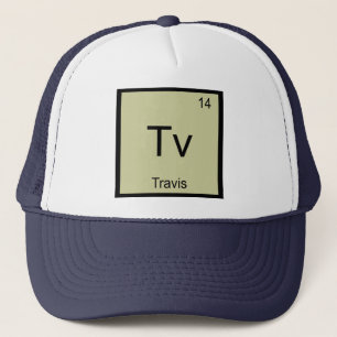 Boné Nome Travis Elemento Químico Mesa Periódica
