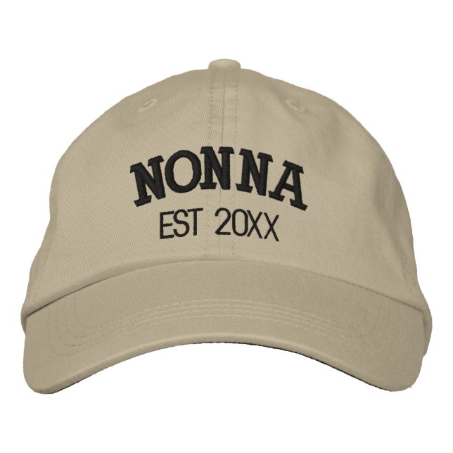 Boné Nonna Personalized Grandma Gift Custom Text (Frente)