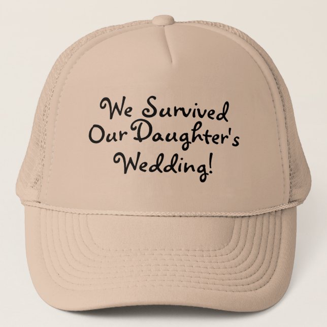 Boné Nós sobrevivemos a nossas filhas que Wedding (Frente)