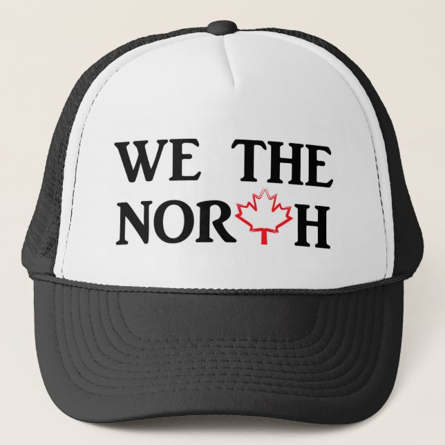 Boné Nós somos o Norte com Folha Vermelha Maple (Frente)