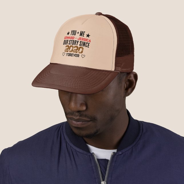 Boné Nossa História Personalizada Você + Eu Relacioname (In Situ)