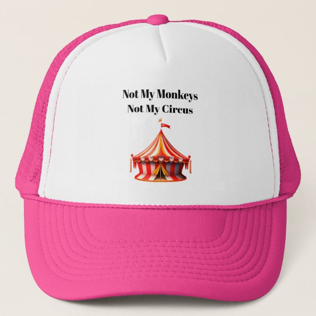 Boné Not My Monkeys Proverb Foam Hat (Frente)