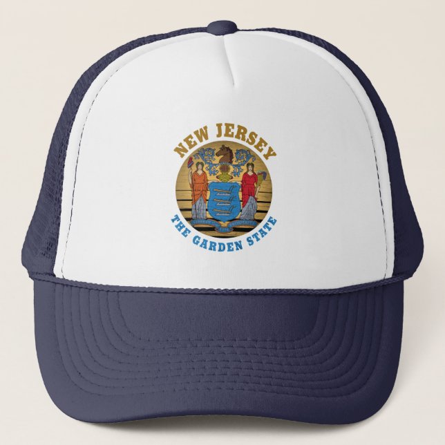 BONÉ NOVA JERSEY GARDEN STATE FLAG TRUCKKER HAT (Frente)