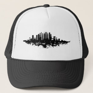 Boné Nova York Skyline Watercolor Black and White