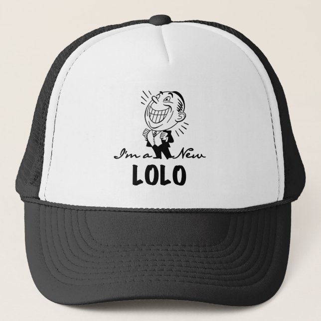 Boné Novas camisetas e presentes do Lolo sorridentes (Frente)