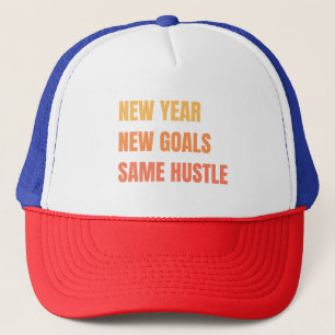 Boné Novo Ano Novas Metas Mesma Motivação de Hustle