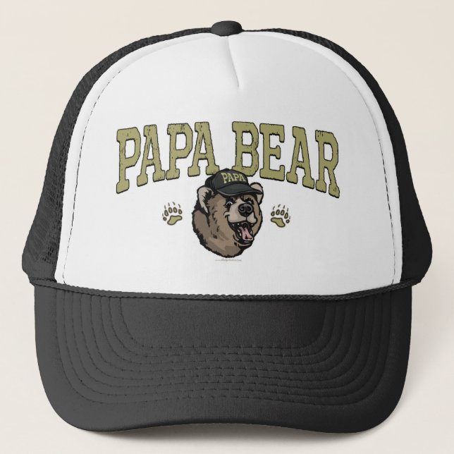 Boné Novo Dia de os pais Papá Urso (Frente)