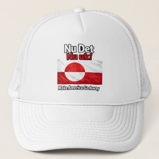 Boné Nu Det Nu uk! Make America Go Away Greenland flag