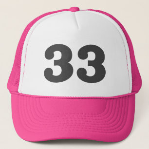 Boné Número "33"