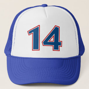 Boné Número azul 14