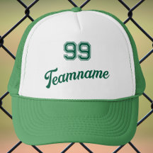 Número do jogador personalizado do baseball verde 