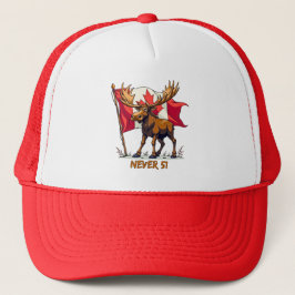 Boné Nunca 51, Moose, Canadá, Flag Maple Leaf,
