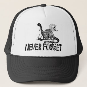 Boné Nunca esqueça o dinossauro