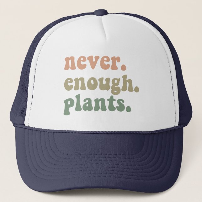 Boné Nunca Plantas Suficientes Jardinagem Jardim Engraç (Frente)