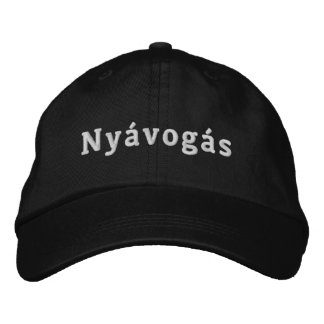 Boné Nyávogás White Logo