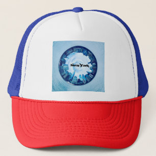 Boné NYC Skyline Trucker Hat - Plano de cidade redonda