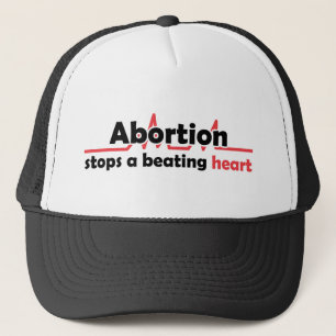Boné O aborto para um coração batendo