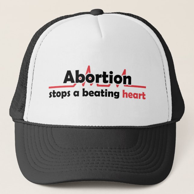 Boné O aborto para um coração batendo (Frente)