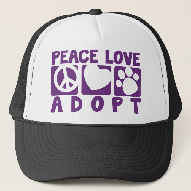 Boné O amor da paz adota (Frente)