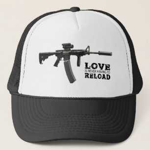 Boné O amor nunca está tendo que recarregar AR-15