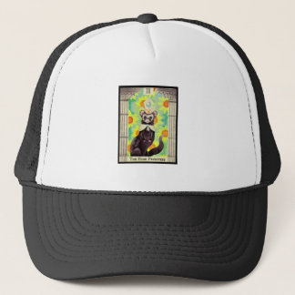 Boné O Cartão Tarot da Sacerdotisa Ferret