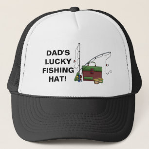 Boné O chapéu afortunado da pesca do pai adiciona a