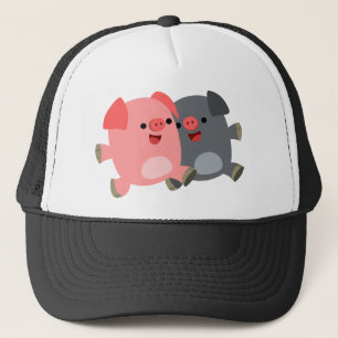 Boné O chapéu branco preto e branco dos desenhos dos po