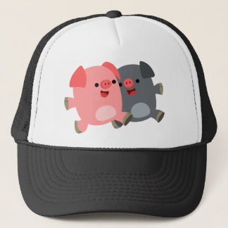 Boné O chapéu branco preto e branco dos desenhos dos po