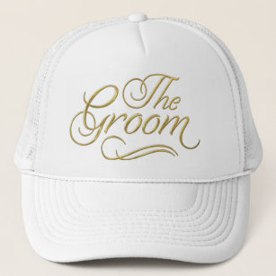 Boné O Chapéu de Baseball do Groom Dourado