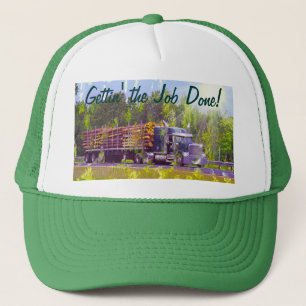 Boné O chapéu do camionista de registo do equipamento