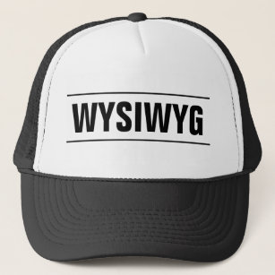 Boné O chapéu   do camionista do WYSIWYG o que você vê