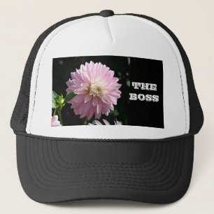 Boné O CHEFE odeia Dahlia Rosa Flores presentes naturai