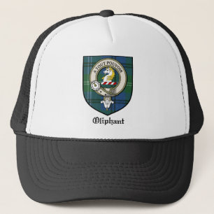 Boné O clã de Oliphant Crest o Tartan do crachá