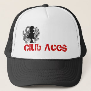 Boné O clube Aces o chapéu do camionista do logotipo