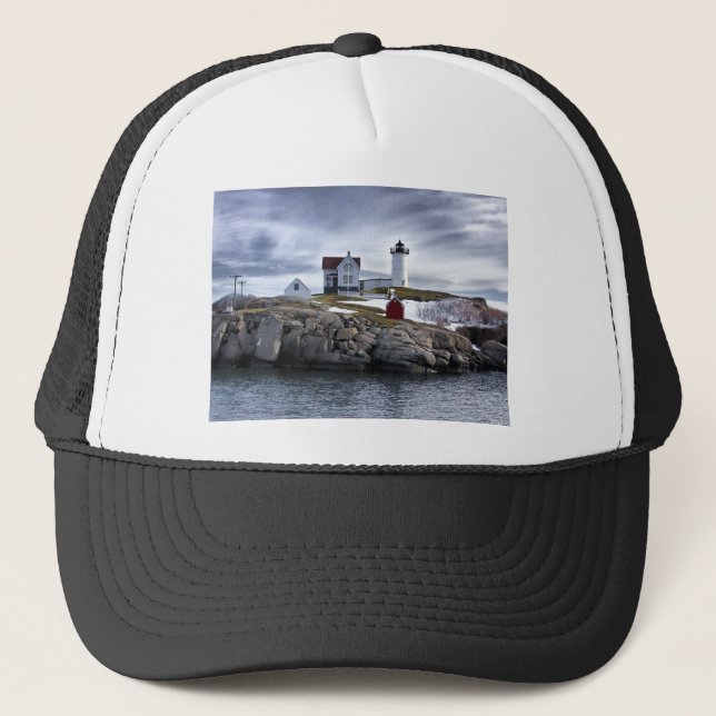 Boné O farol "Nubble" de Cape Neddick York, Maine (Frente)