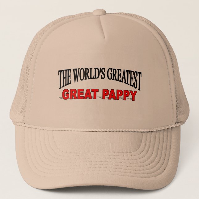 Boné O grande grande Pappy do mundo (Frente)