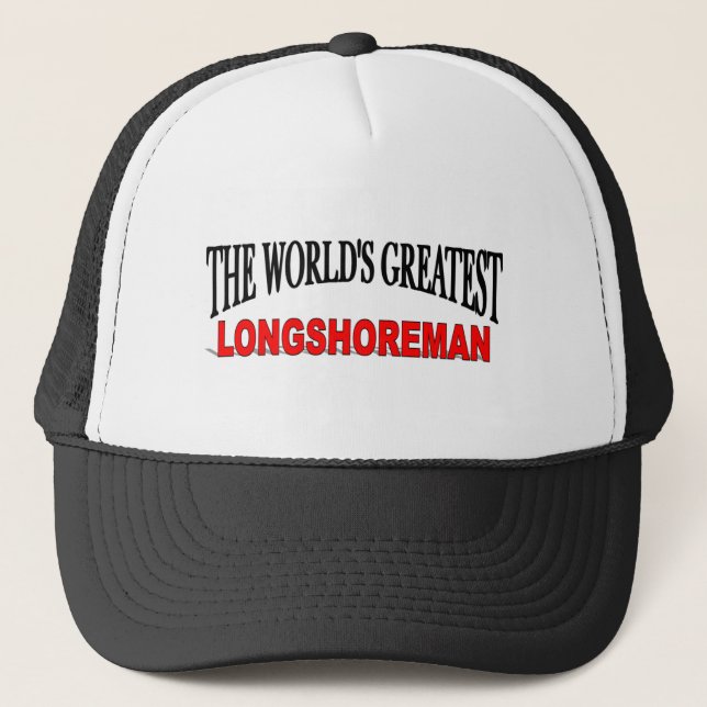 Boné O grande Longshoreman do mundo (Frente)